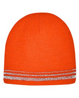 Cornerstone CS804 Unisex   Lined Enhanced Visibility With Reflective Stripes Beanie