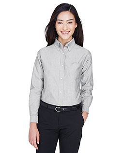 Ultraclub 8990 Women Classic Wrinkle-Free Long-Sleeve Oxford at Apparelstation