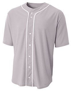 Shorts Sleeve Full Button Baseball Top