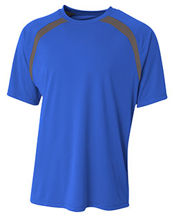 Boy's Spartan Short Sleeve Color Block Crew Neck T-Shirt