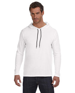 Anvil 987AN Adult Lightweight Long-Sleeve Hooded T-Shirt at Apparelstation