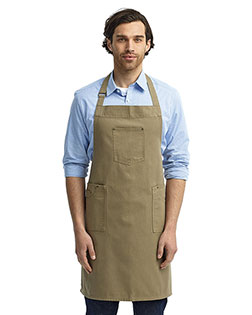 Artisan Collection by Reprime RP132 Unisex 7.1 oz Cotton Chino Bib Apron at Apparelstation