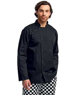Artisan Collection by Reprime RP665 Unisex 5.8 oz Studded Front Long-Sleeve Chef's Jacket