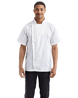 Unisex Zip-Close Short Sleeve Chef's Coat
