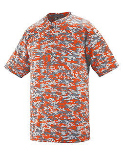 Youth Digi Camo Wicking Two-Button Jersey