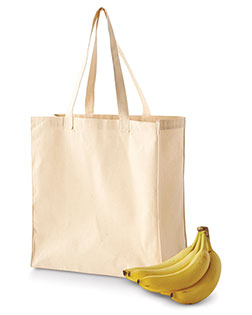 Bagedge BE055 Unisex Canvas Grocery Tote Bag at Apparelstation