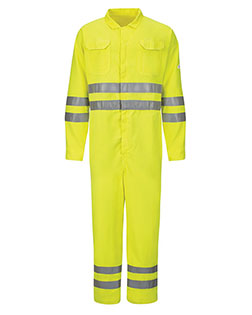 Hi-Vis Deluxe Coverall with Reflective Trim - CoolTouch® 2 - 7 oz. Long Sizes