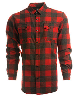Men's Snap-Front Flannel Shirt