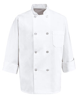 Eight Pearl Button Chef Coat