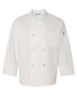 Button Chef Coat with Thermometer Pocket