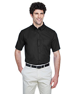 Core 365 88194T Men Tall Optimum Short-Sleeve Twill Shirt at Apparelstation