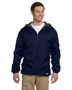 Dickies Workwear 33237 Men Fleece-Lined Hooded Nylon Jacket at Apparelstation