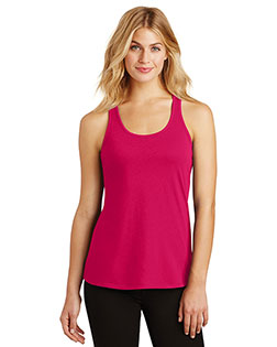 District Made DM420 Women Solid Gathered Racerback Tank at Apparelstation