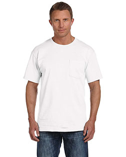 Fruit Of The Loom 3931P Men 5 Oz. 100% Heavy Cotton HD Pocket T-Shirt