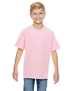 Hanes 498Y Boys 4.5 Oz. 100% Ringspun Cotton Nano-T  T-Shirt at Apparelstation