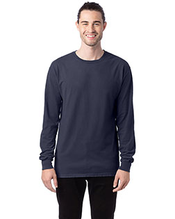 Hanes GDH200 Men Garment-Dyed Long-Sleeve T-Shirt at Apparelstation