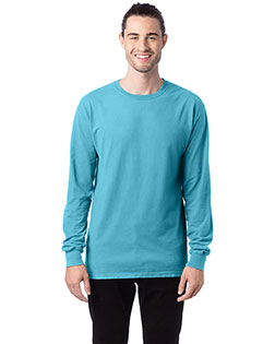 Hanes GDH200 Men Garment-Dyed Long-Sleeve T-Shirt at Apparelstation