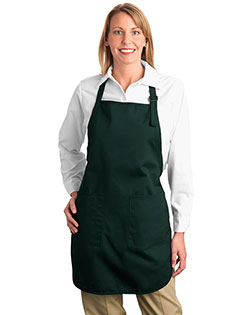 Port Authority A500 Unisex Full Length Apron With Pocket at Apparelstation