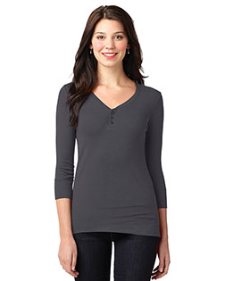 Port Authority LM1007 Women Concept Stretch 3/4-Sleeve Scoop Henley at Apparelstation