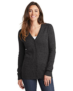 Port Authority LSW415 Women Marled Cardigan Sweater at Apparelstation
