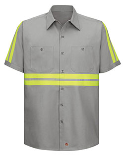 Enhanced Visibility Short Sleeve Cotton Work Shirt