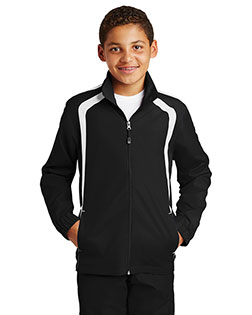 Sport-Tek® YST60 Boys Colorblock Raglan Jacket at Apparelstation