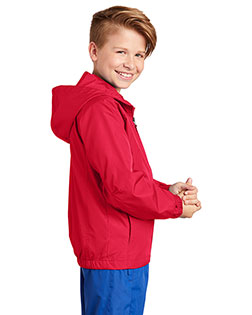 Sport-Tek® YST73 Youth Hooded Raglan Jacket