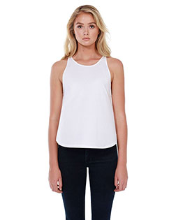 Startee Drop Ship ST1086 Women Ladies' 3.5 Oz., 100% Cotton Rounded Tank at Apparelstation