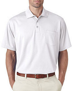 UltraClub 8210P Men Cool & Dry Mesh Pique Polo with Pocket at Apparelstation