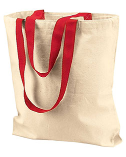 UltraClub 8868 Unisex Tote with Gusset and Contrast Handles at Apparelstation