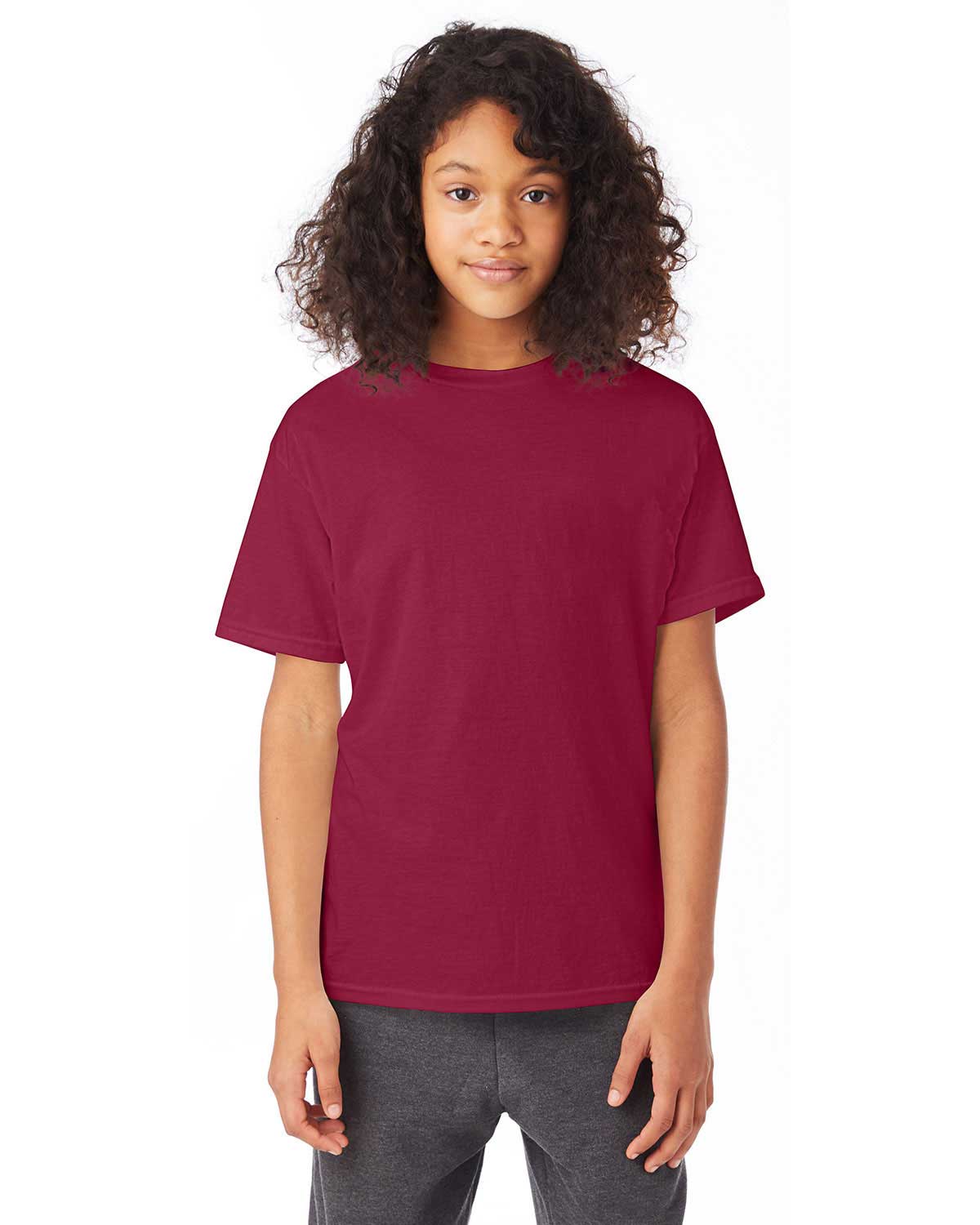 Hanes 5370 Boys 50/50 Comfort Blend Eco Smart T-Shirt at Apparelstation