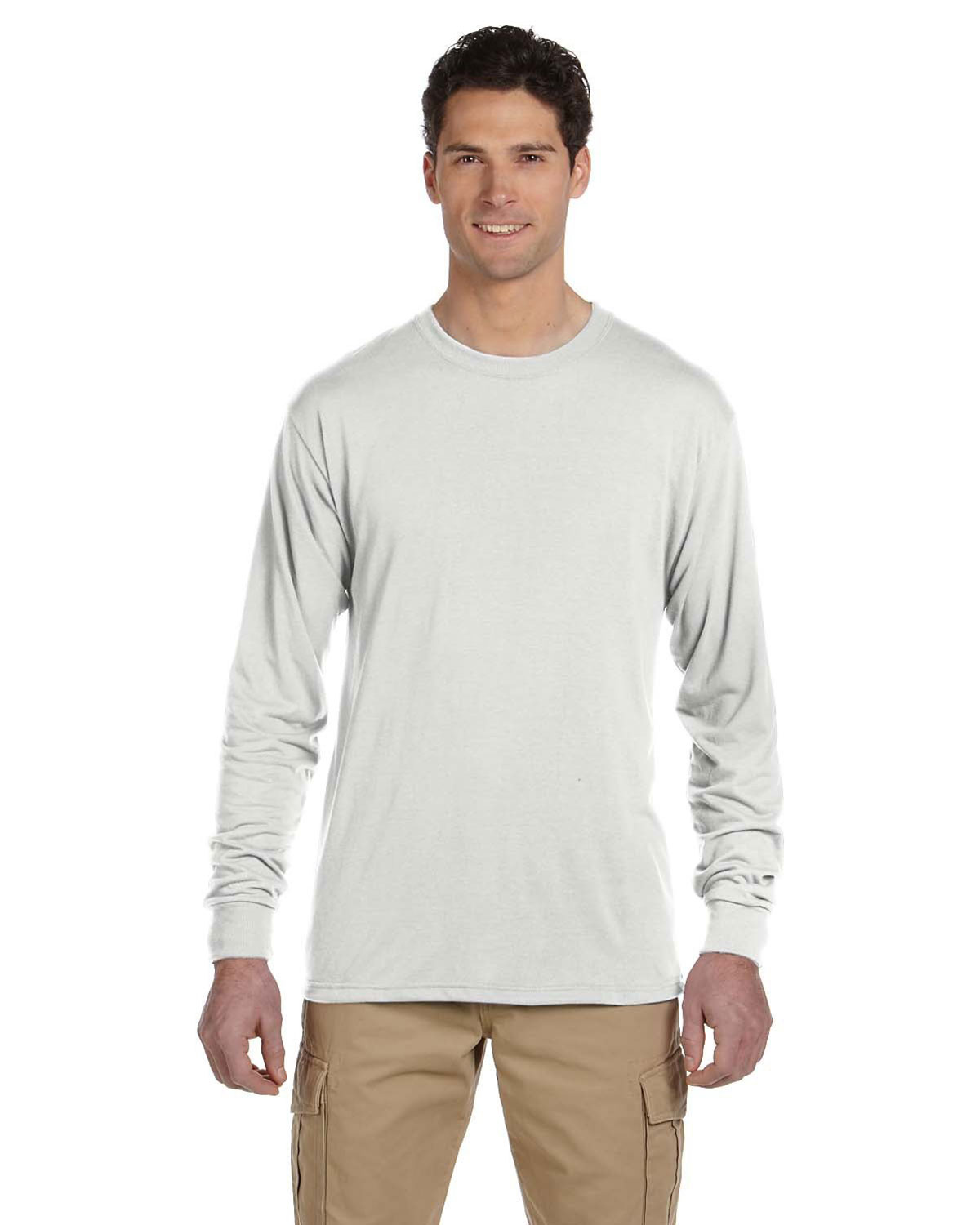 Jerzees 21ML Men 5.3 Oz. 100% Polyester Sport With Moisture Wicking Long-Sleeve T-Shirt at Apparelstation