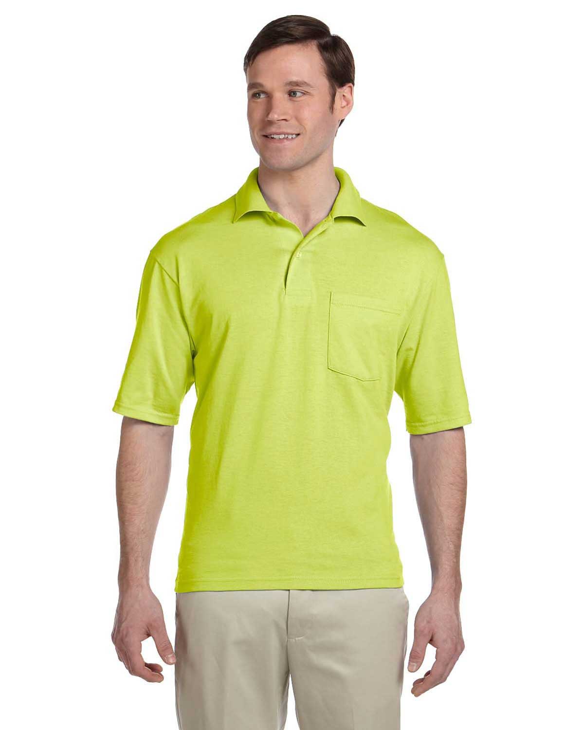 Jerzees 436P Men 50/50 Jersey Pocket Polo With Spotshield at Apparelstation