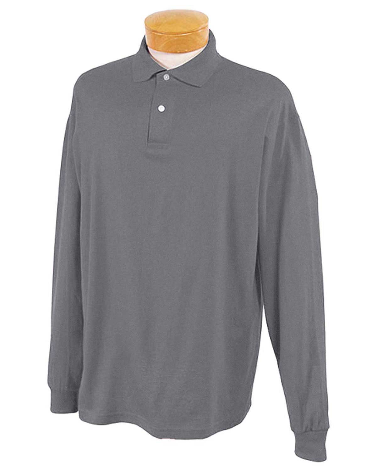 Jerzees 437ML Men 5.6 Oz. 50/50 Long-Sleeve Jersey Polo With Spotshield at Apparelstation