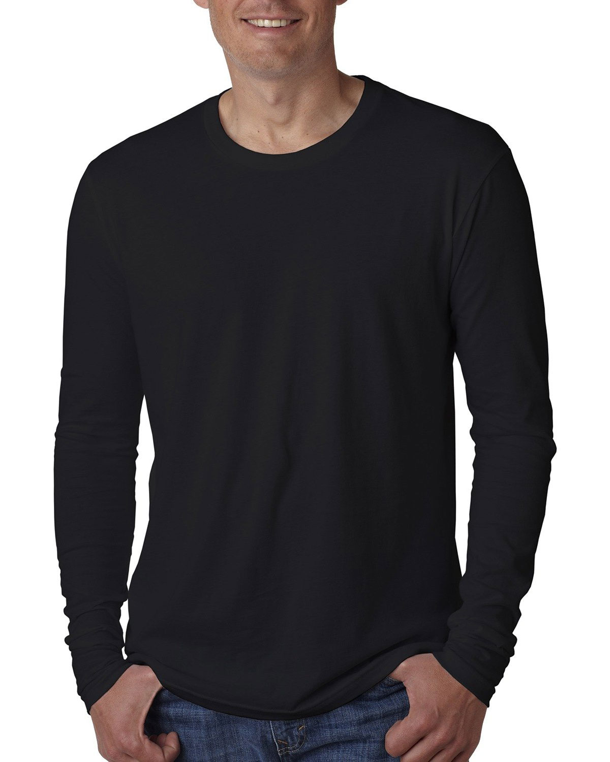 Next Level N3601 Men Premium Fitted Long-Sleeve Crew Tee at Apparelstation