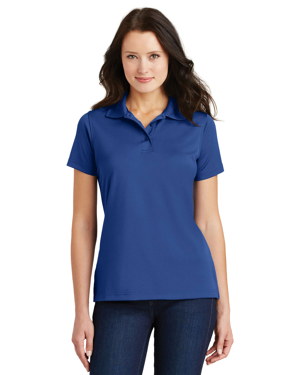 Port Authority L497 Women Poly Bamboo Charcoal Blend Pique Polo at Apparelstation