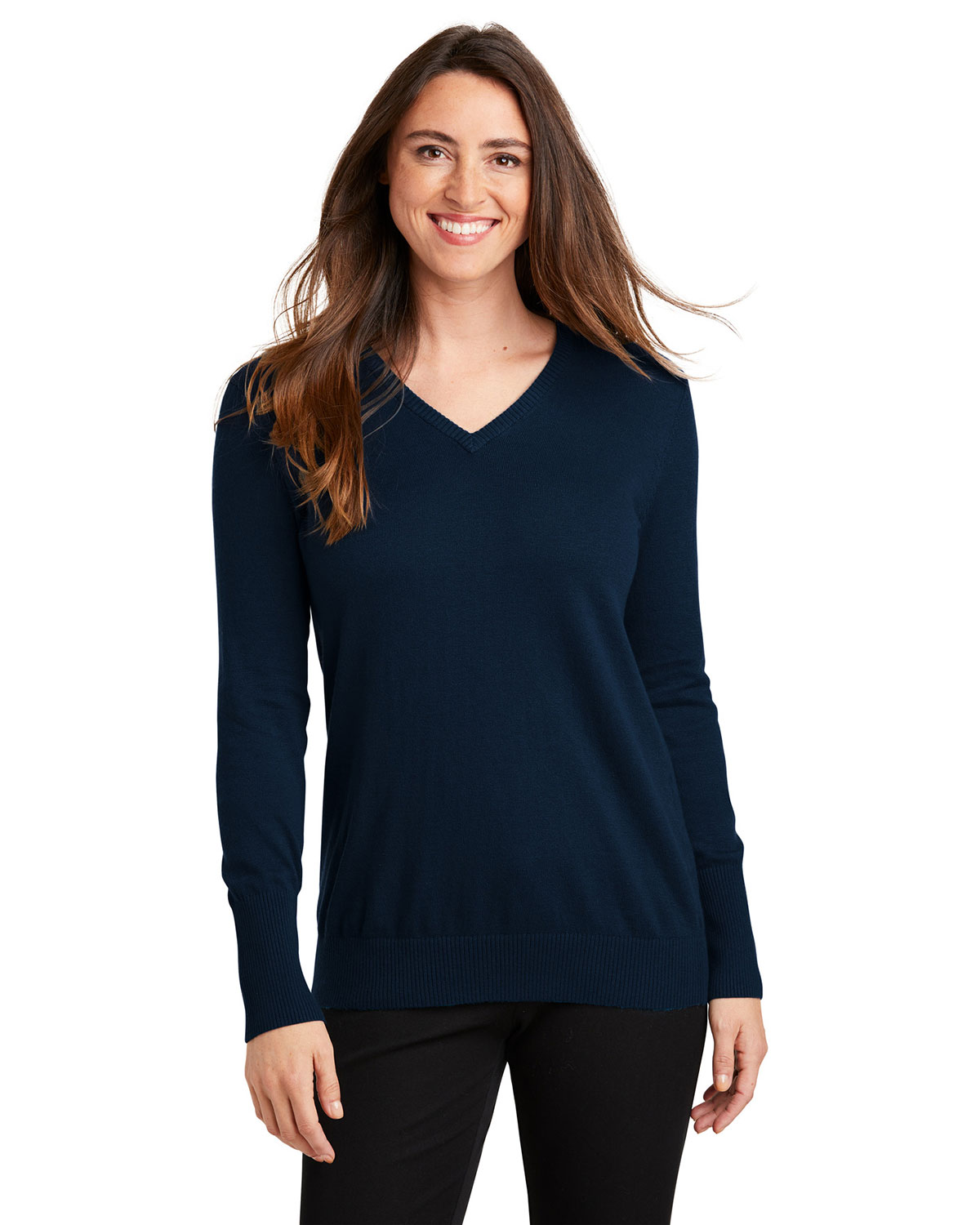 Port Authority LSW285 Women V-Neck Sweater at Apparelstation