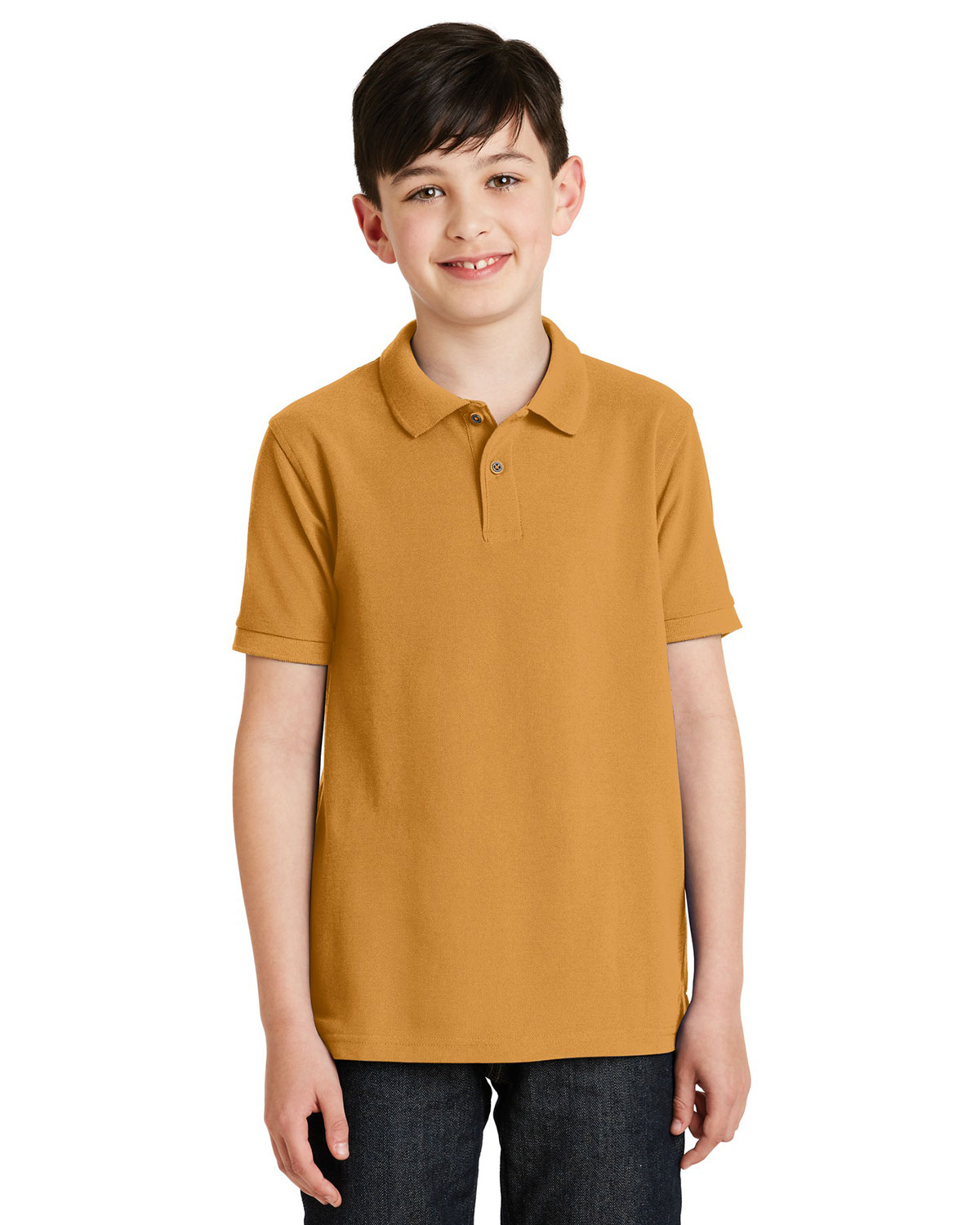 Port Authority Y500 Boys Silk Touch  Polo at Apparelstation
