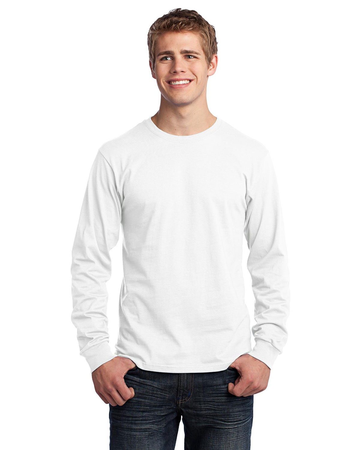 Port & Company PC54LS Men Long-Sleeve 5.4 Oz 100% Cotton T-Shirt at Apparelstation