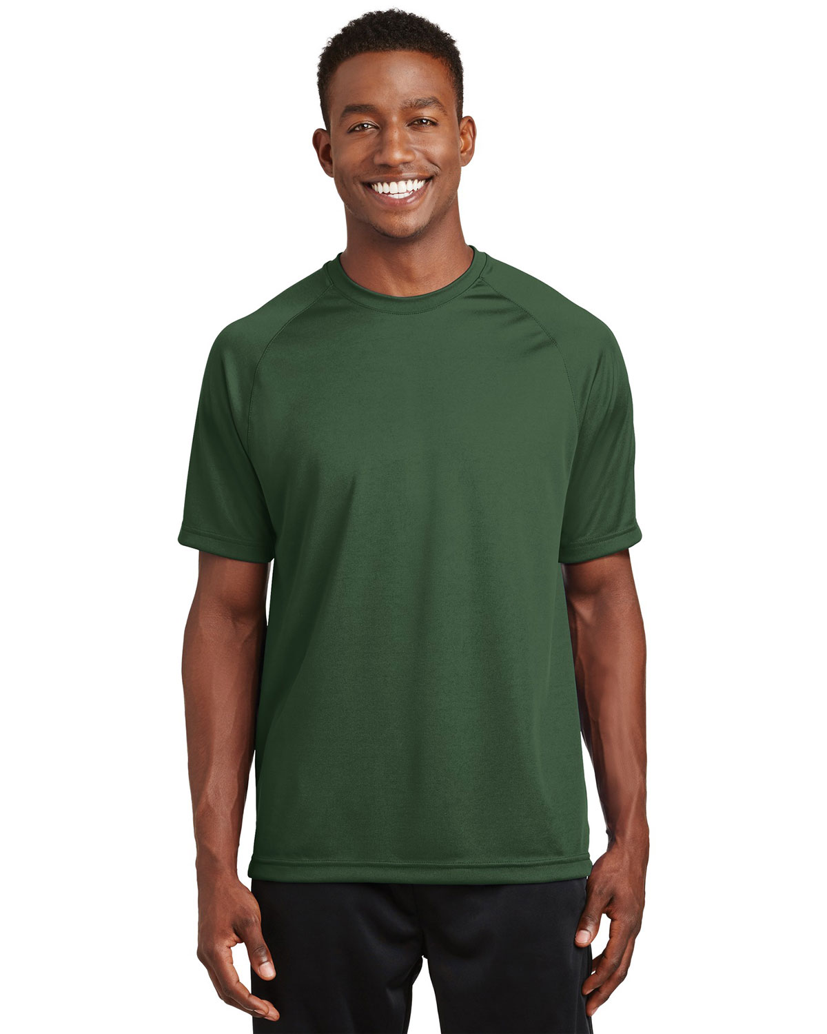 Sport-Tek® T473 Men Dry Zone Short-Sleeve Raglan T-Shirt at Apparelstation