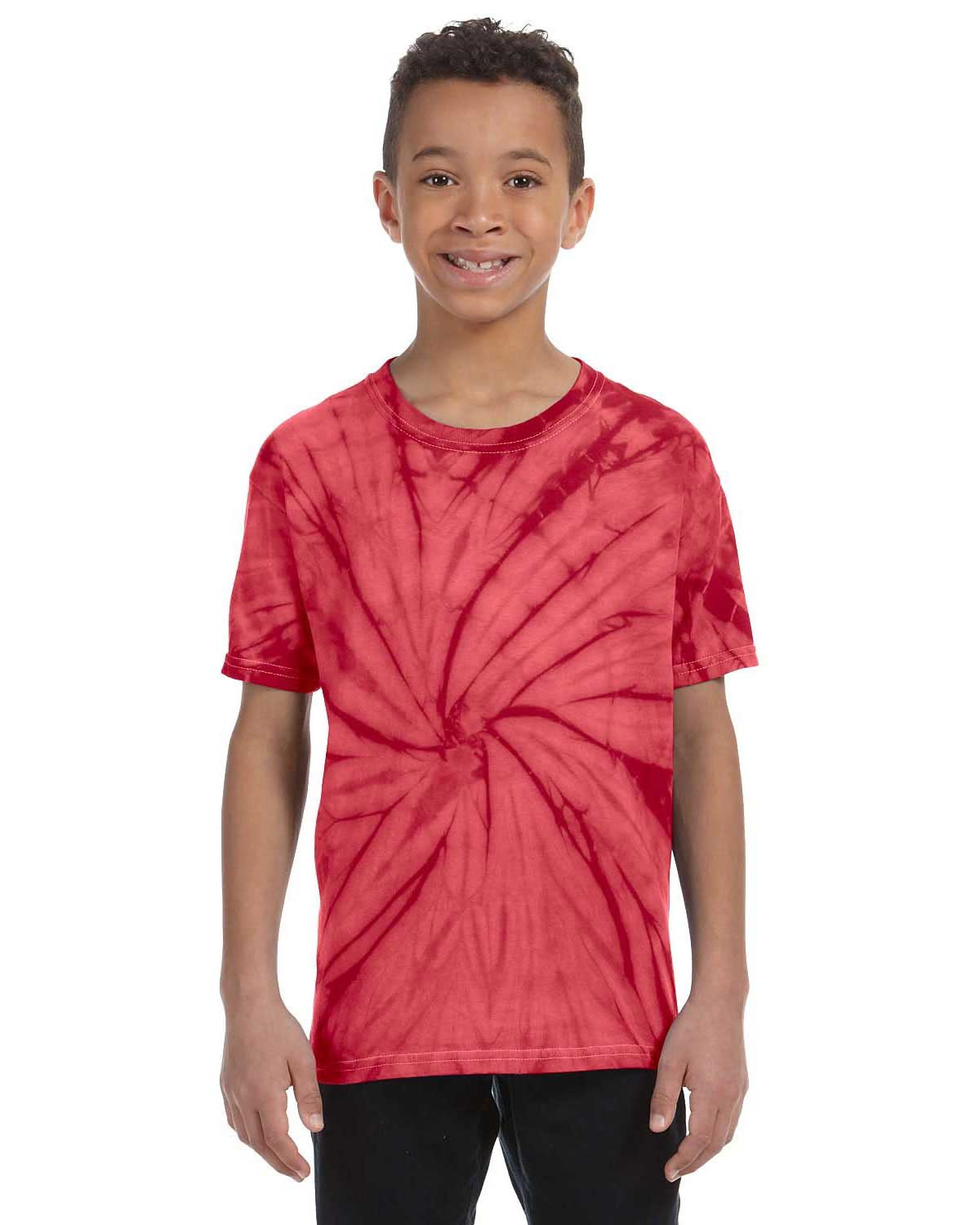 Tie-Dye CD100Y Boys 5.4 oz. 100% Cotton T-Shirt at Apparelstation