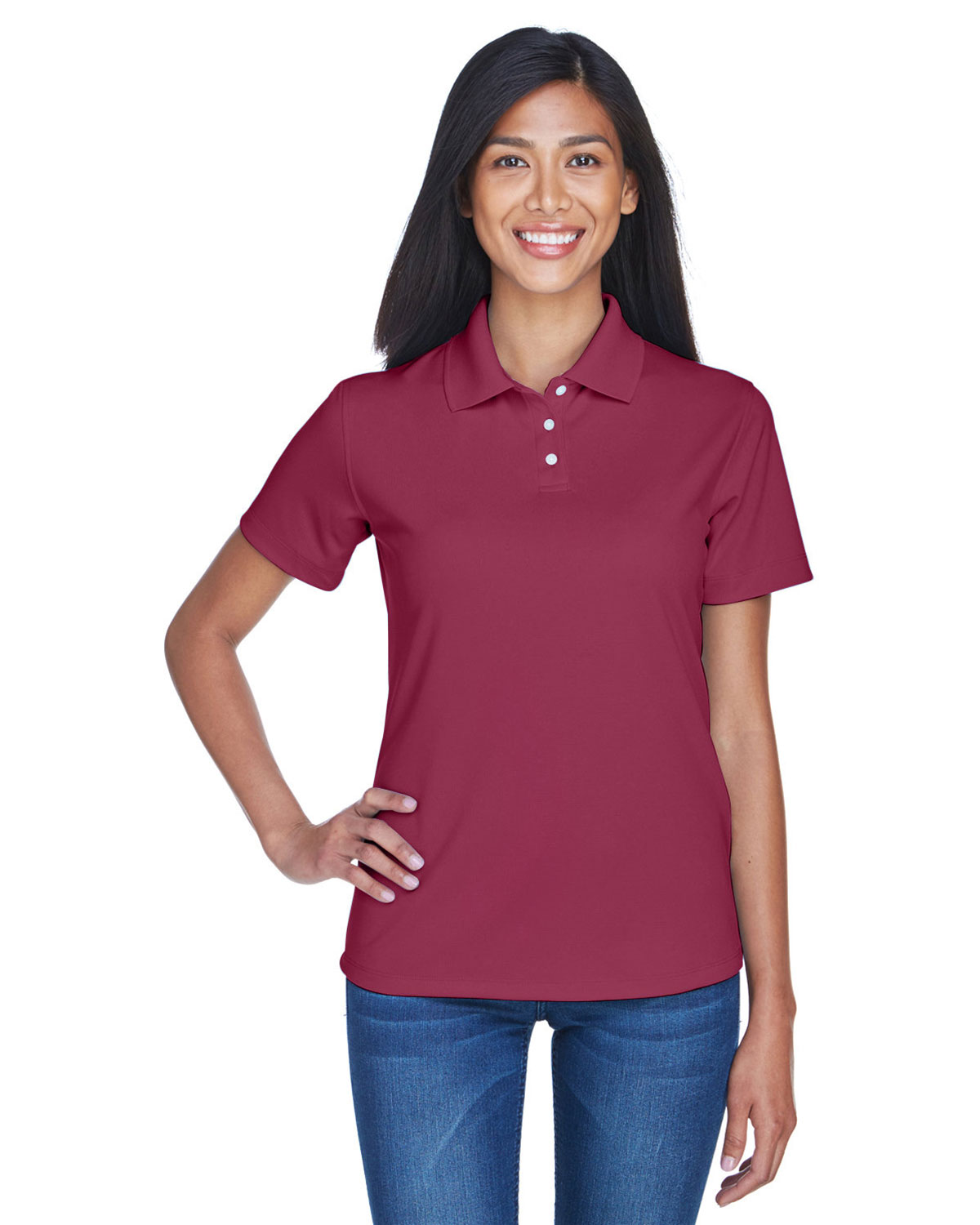 Ultraclub 8445L Women Cool & Dry Stain-Release Performance Polo at Apparelstation
