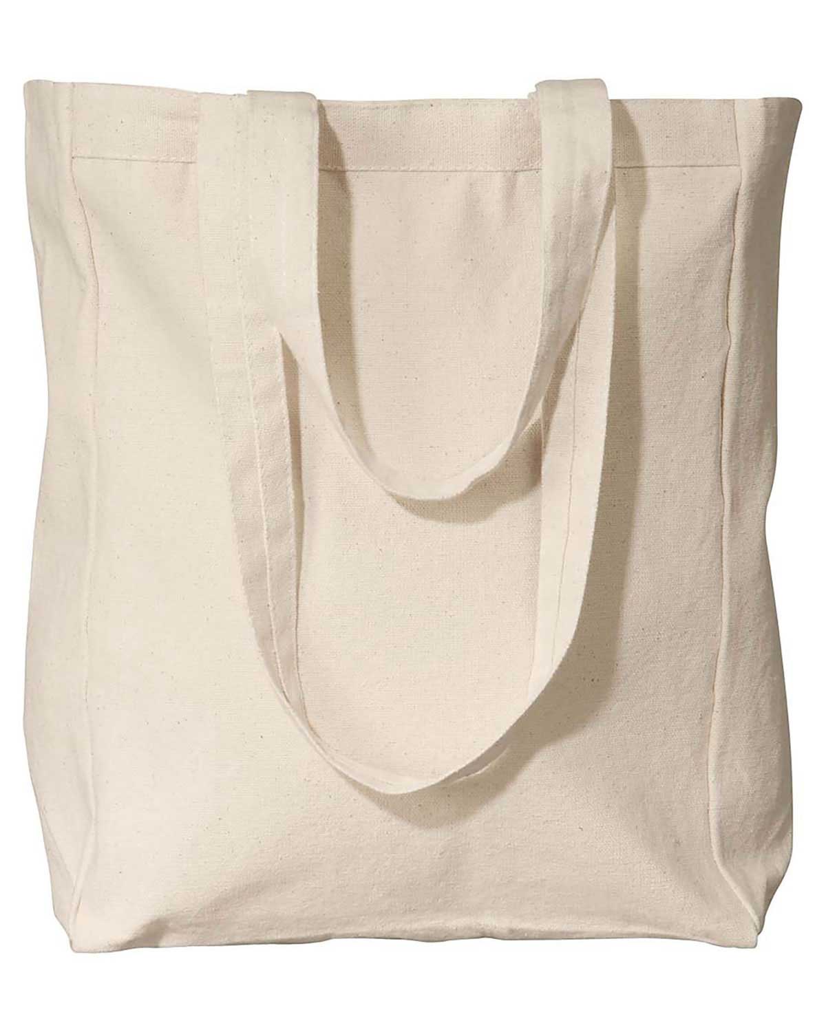 UltraClub 8861 Unisex Tote with Gusset at Apparelstation